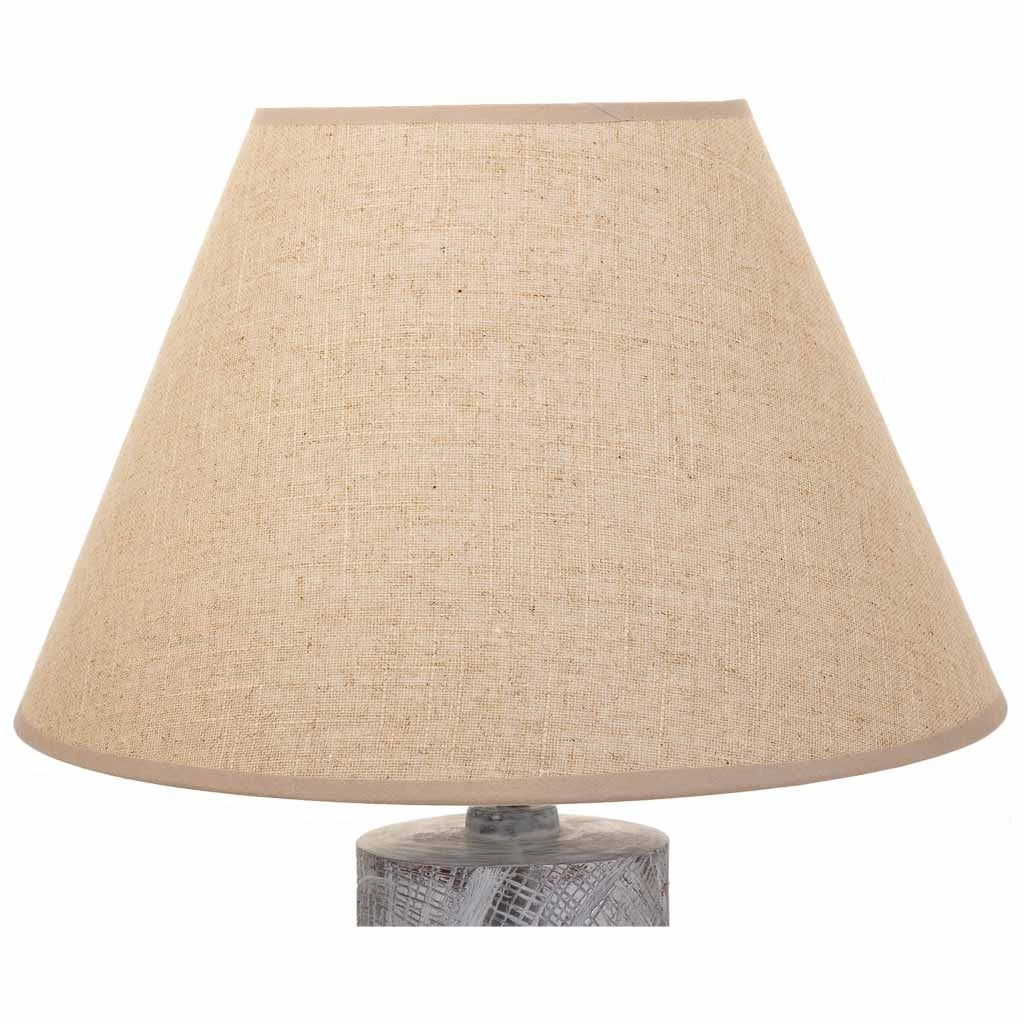 Lampada da tavolo in poliresina bianca