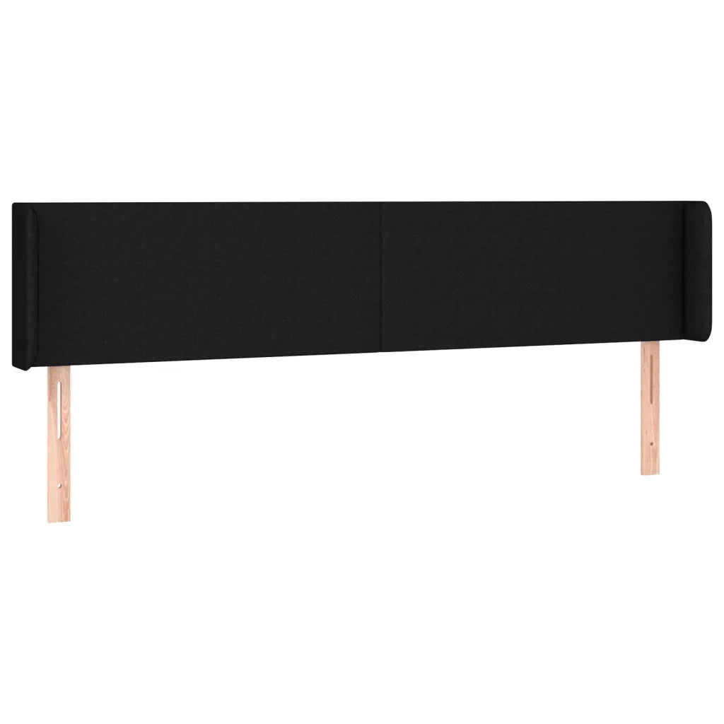 Testiera a LED-Testata con LED Nera 163x16x78/88 cm in Tessuto 919820