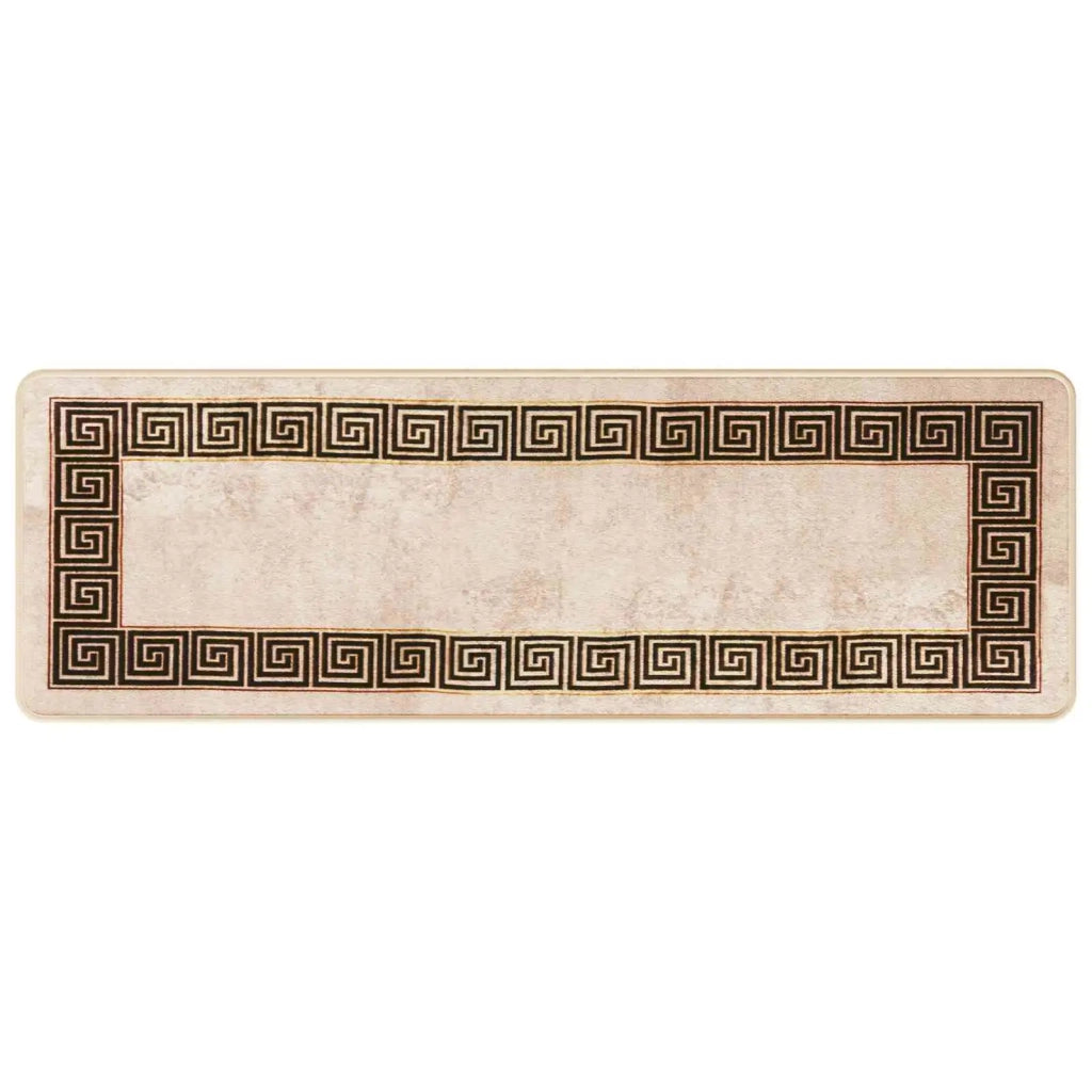 Runner Tappeto MARSA Nero 50 x 150 cm Poliestere e PVC 42023323