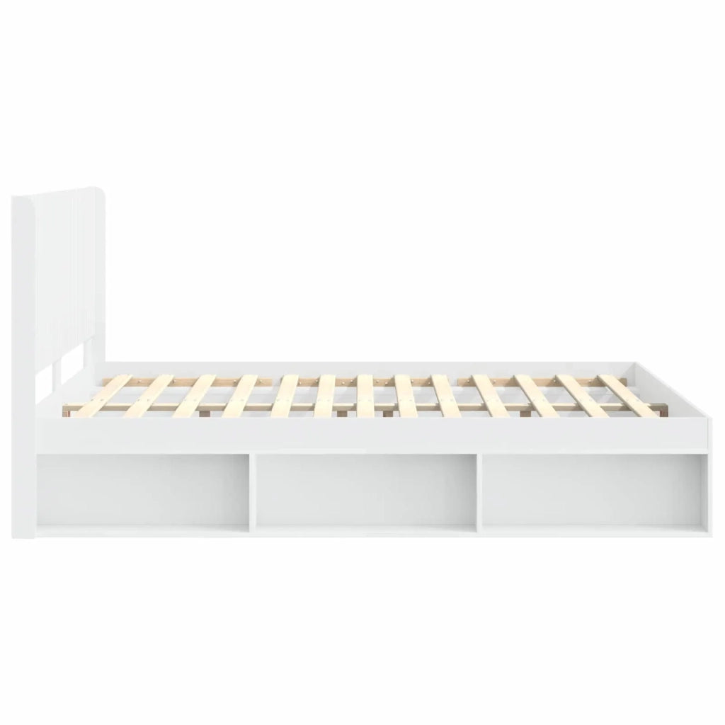 Struttura del letto con stoccaggio e testata 3 pcs 3413829