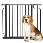 Cancelletto di Sicurezza per Animali Domestici ¨C Xylo ¨C Regolabile 75-95cm Acciaio ABS Nero