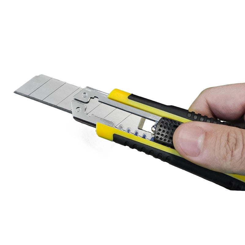 4 Kit Taglierino Cutter Professionale 18mm + 2 Lama di Ricambio