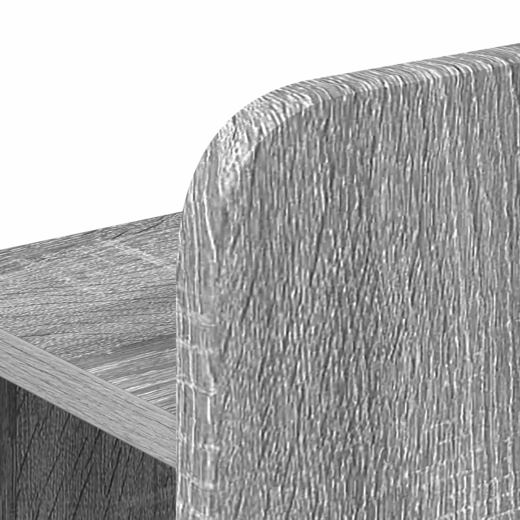 Struttura del letto con stoccaggio e testata Sonoma grigio 3434066