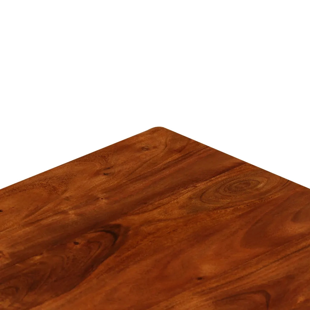 Tavolino da Salotto in Legno Acacia Finitura Ambra 110x55x35 cm 245655