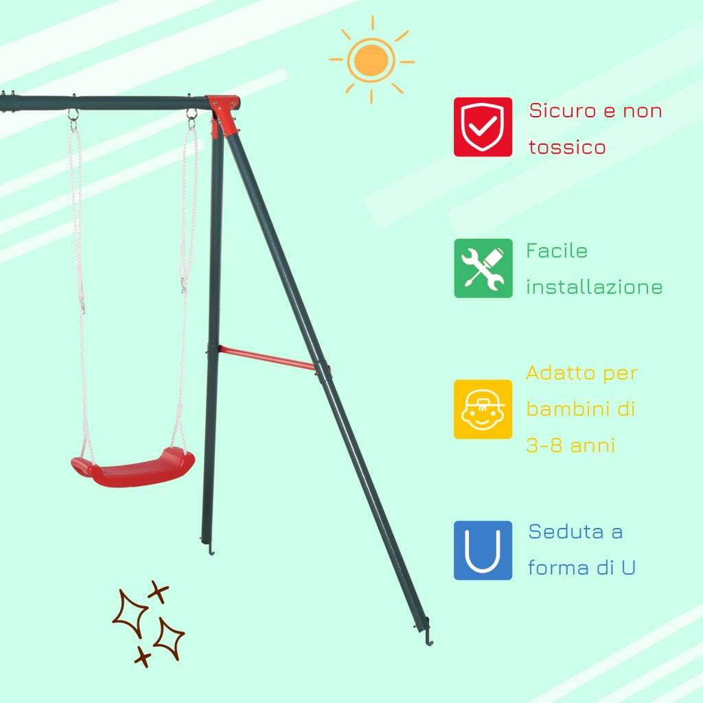 Altalena Doppia ¨C Minimal ¨C Verde Rosso