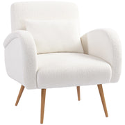 Poltrona Relax Reclinabile con Cuscino Lombare ¨C Minimal ¨C Tessuto Cremewei?