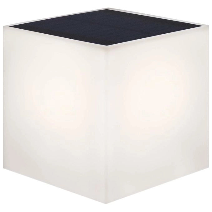 NewGarden E76B3BCF-A596-4FEB-864F-A1286E8CC88B Wally Applique da Parete Solare LED Integrato Sensore Crepuscolare e di Movimento 12x12x18 cm colore Bianco