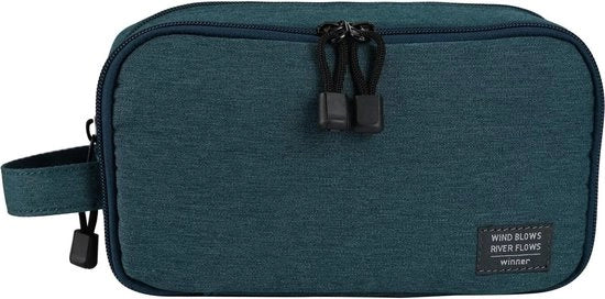 Toilette impermeabile, per uomo e donna, per viaggi, sport e escursioni, blu scuro