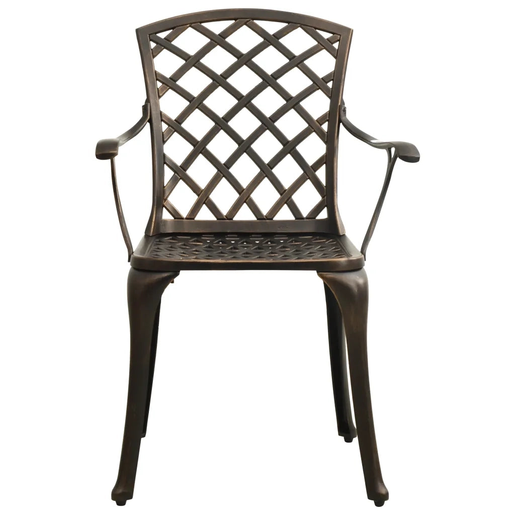 Set da Bistrot 3 pz in Alluminio Pressofuso Bronzo 3070580