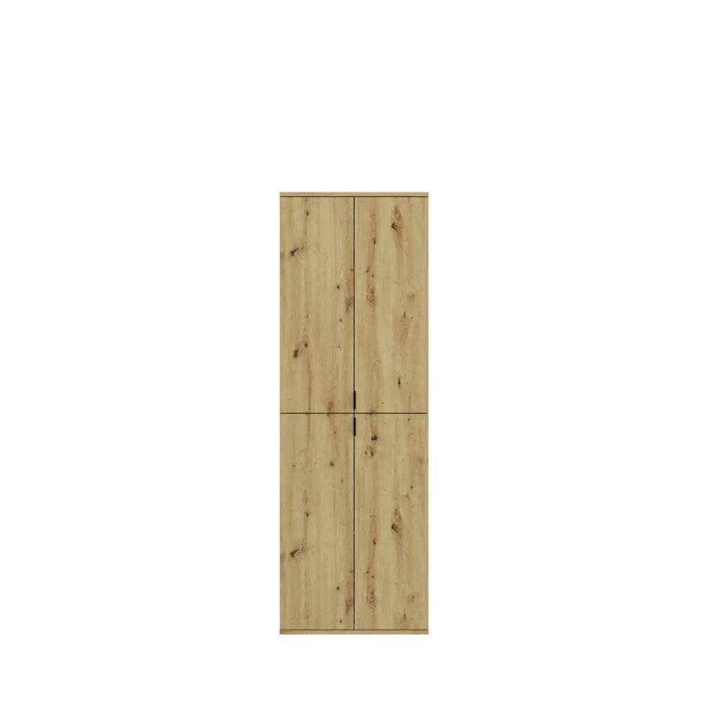 Armadio contenitore 8 porte con 4 specchi – Rovere chiaro – BODITE