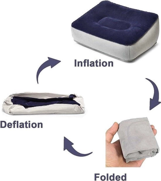 Supporto per piedi gonfiabile - Accessorio per viaggiare comodamente