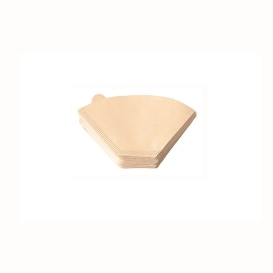 Filtro per caffè - Filtro a forma geometrica - Filtro per caffè di alta qualità - colore miele - Carta a pasta di legno - Adatto per macchine da caffè - 100 unità