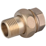 RACCORDO DIRITTO MF 3 PEZZI OTTONE GIALLO IBP- 3/4- IBP- pezzi 1