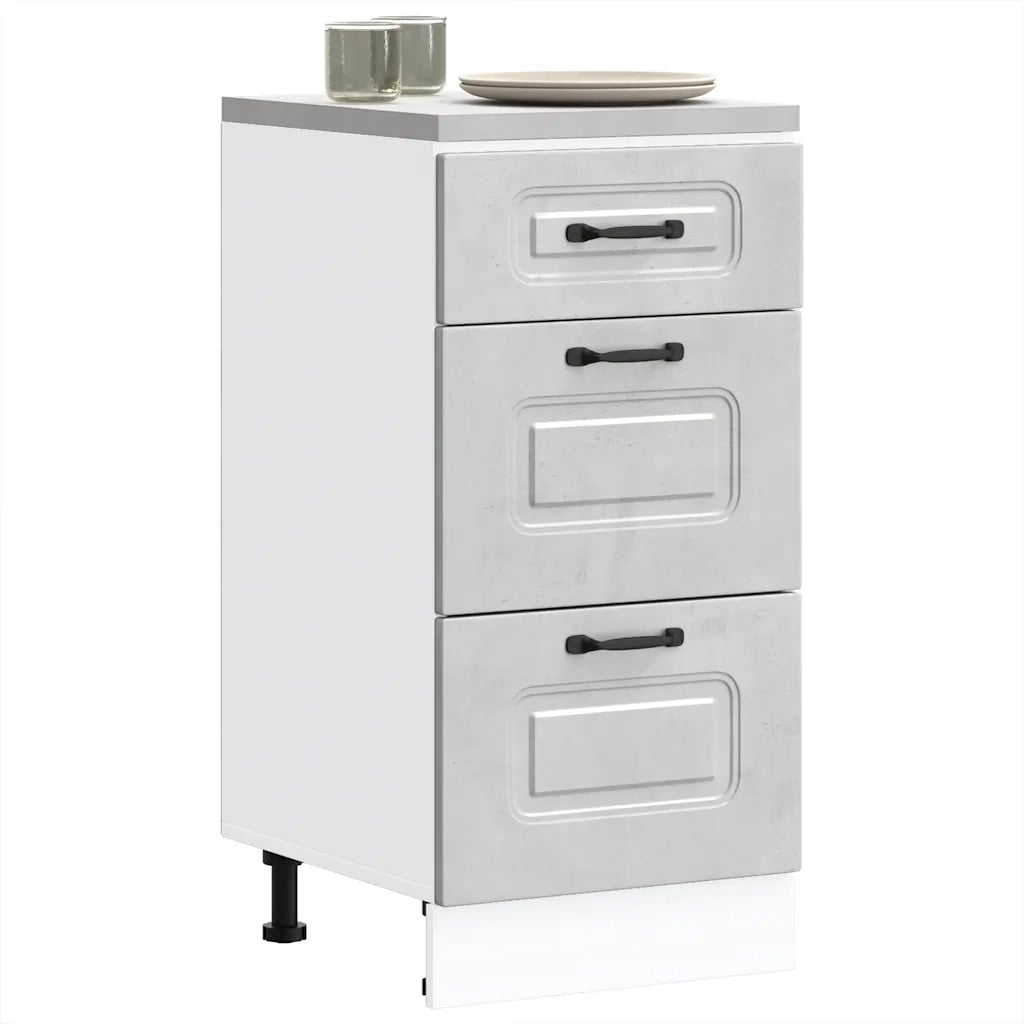 Pensile da cucina | Base da Cucina Kalmar Grigio Cemento in Legno Multistrato