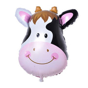 Trade Shop - Set 2 Pezzi Festoni Palloncini Palloncino Mucca 77.5x89 Cm Elio Compleanno Feste -