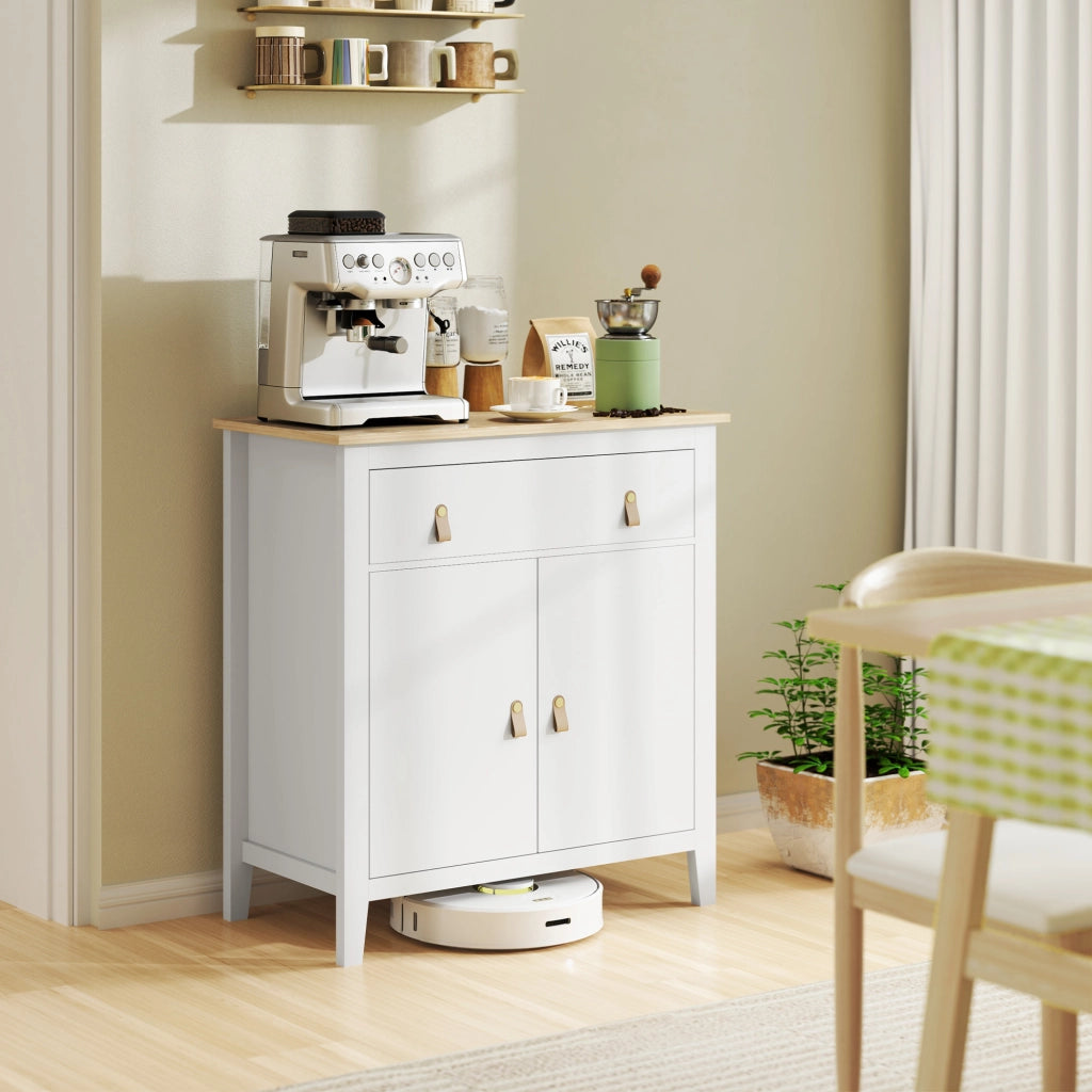 Armadio ¨C Minimal ¨C Bianco e Rovere 80x40x90