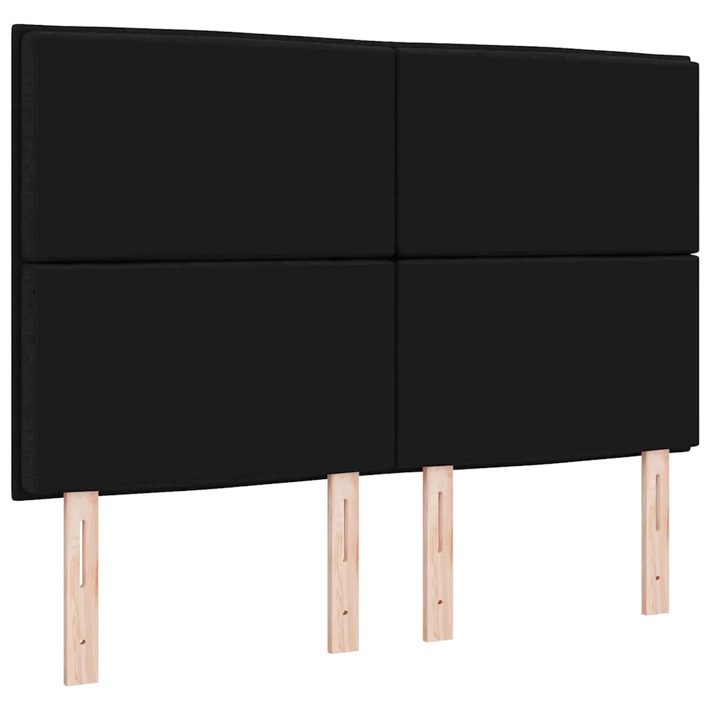 Testiera | Testata Nero 144 cm Tessuto