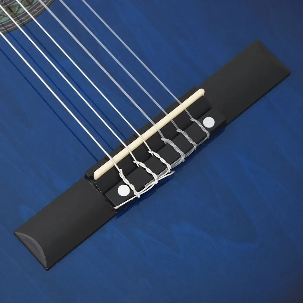 Chitarra Classica Western con Equalizzatore e 6 Corde Blu 70140