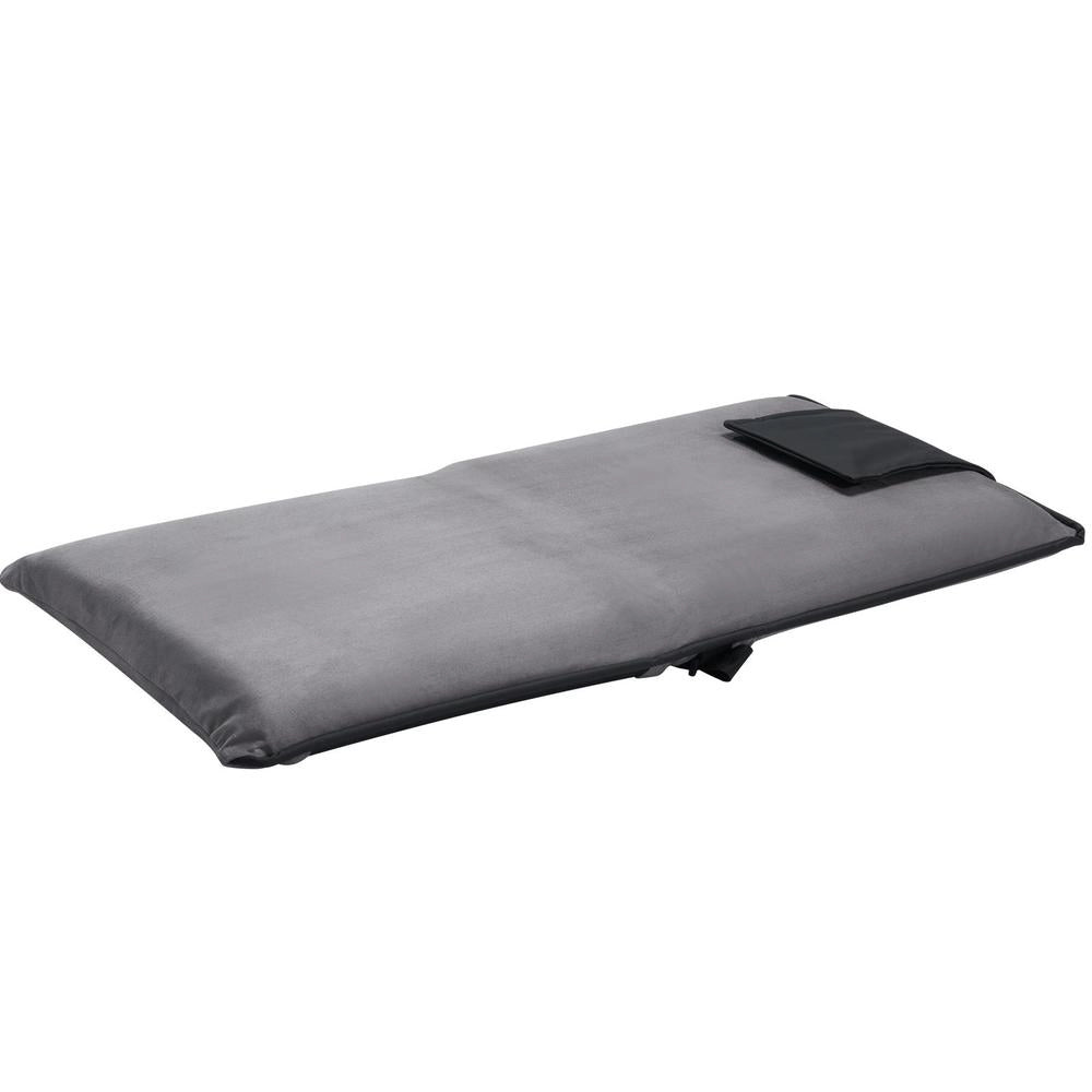 Sedia Pavimento Regolabile 6 Posizioni Supporto Schiena Pieghevole Leggere TV Giocare 49.7kg Grigio