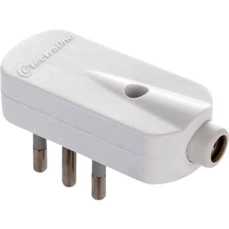 SPINA MOBILE A 90  ° 10A 2P+T - Grigio