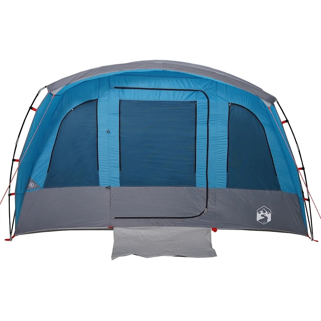 Tenda Familiare a Tunnel per 8 Persone-Tenda da campeggio Blu Impermeabile 842703