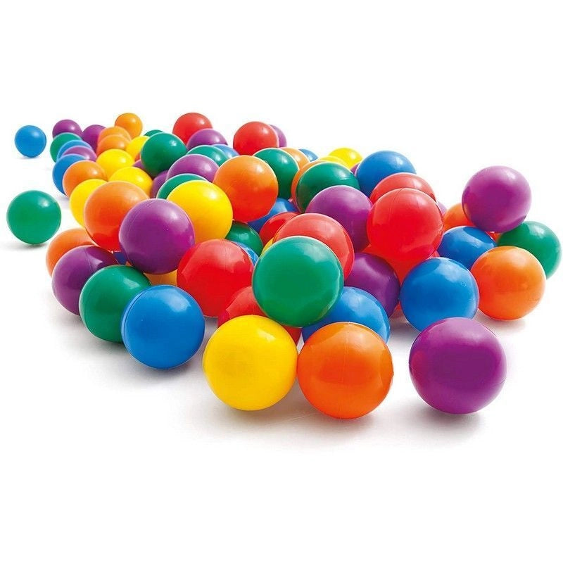 Intex 49602NP Set 100 Palline Colorate per Bambini Gonfiabili e Piscine 6.5 cm colore Multicolore