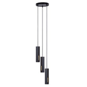 Lampada a sospensione Flow nera/oro Ø20cm 3xGU10 Sigma