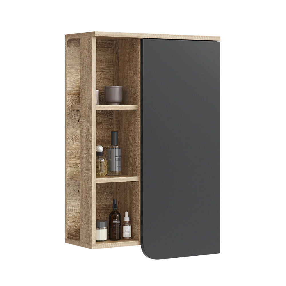 Vicco Mobile bagno Antracite 50 x 75 cm con porta e vani aperti