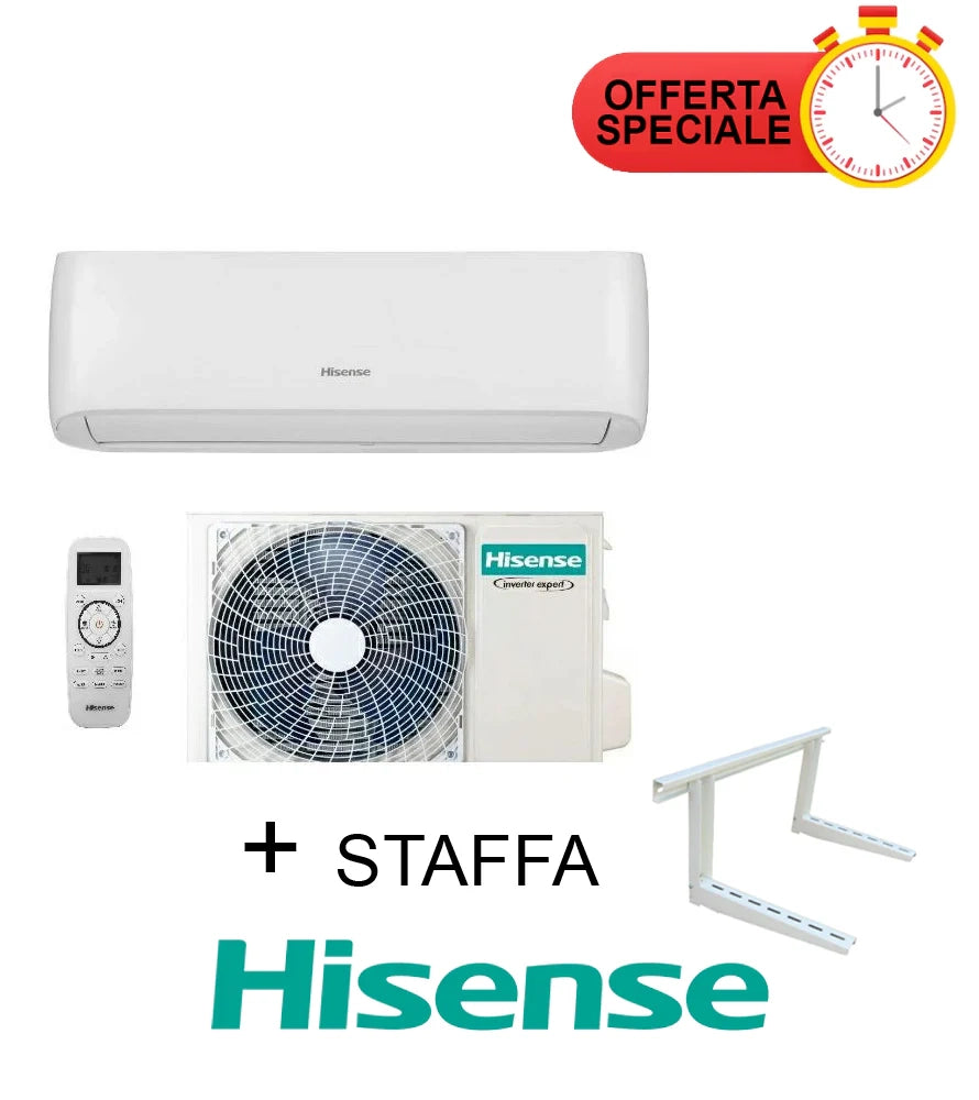 Climatizzatore  Hisense 18000 Btu + Staffa Inverter Serie EASY SMART  CA50XS1AG + CA50XS1AW R-32 Wi-Fi Optional
