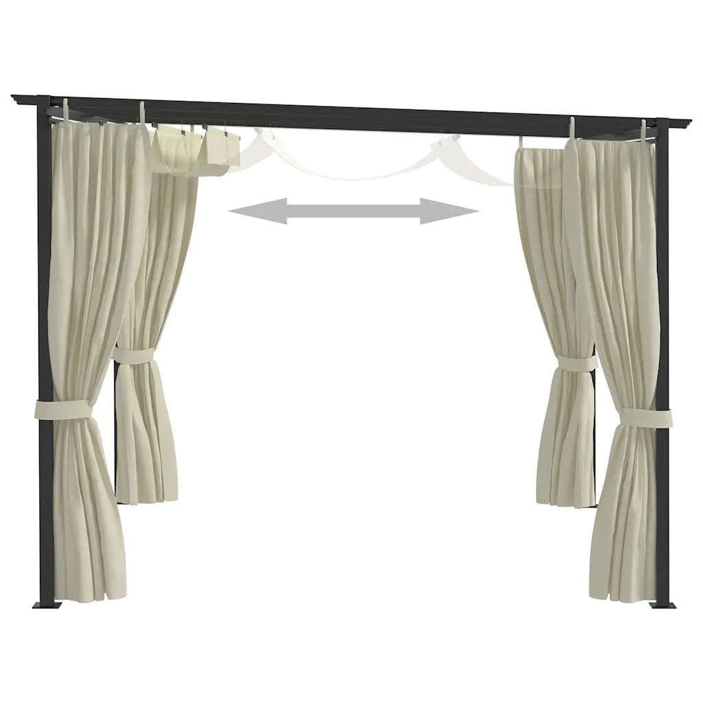 Gazebo 4x3 m Crema cod mxl 40258