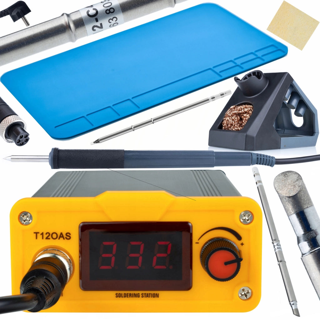 Stazione Saldante T12 Orange Akbash Standard – Riscaldamento Rapido, 75W | Temperatura 200-450°C