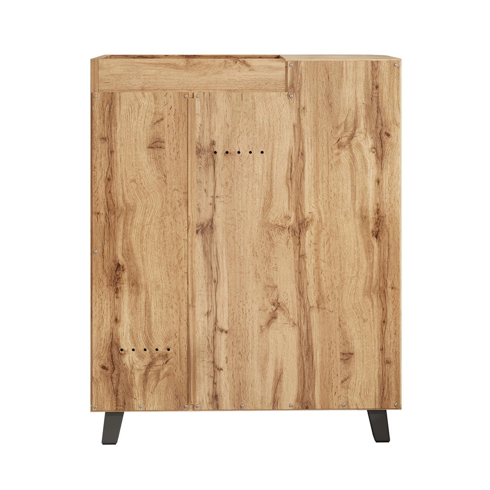 Scarpiera Slim con Ante e Ripiani ¨C MINIMAL ¨C Legno, Ingresso