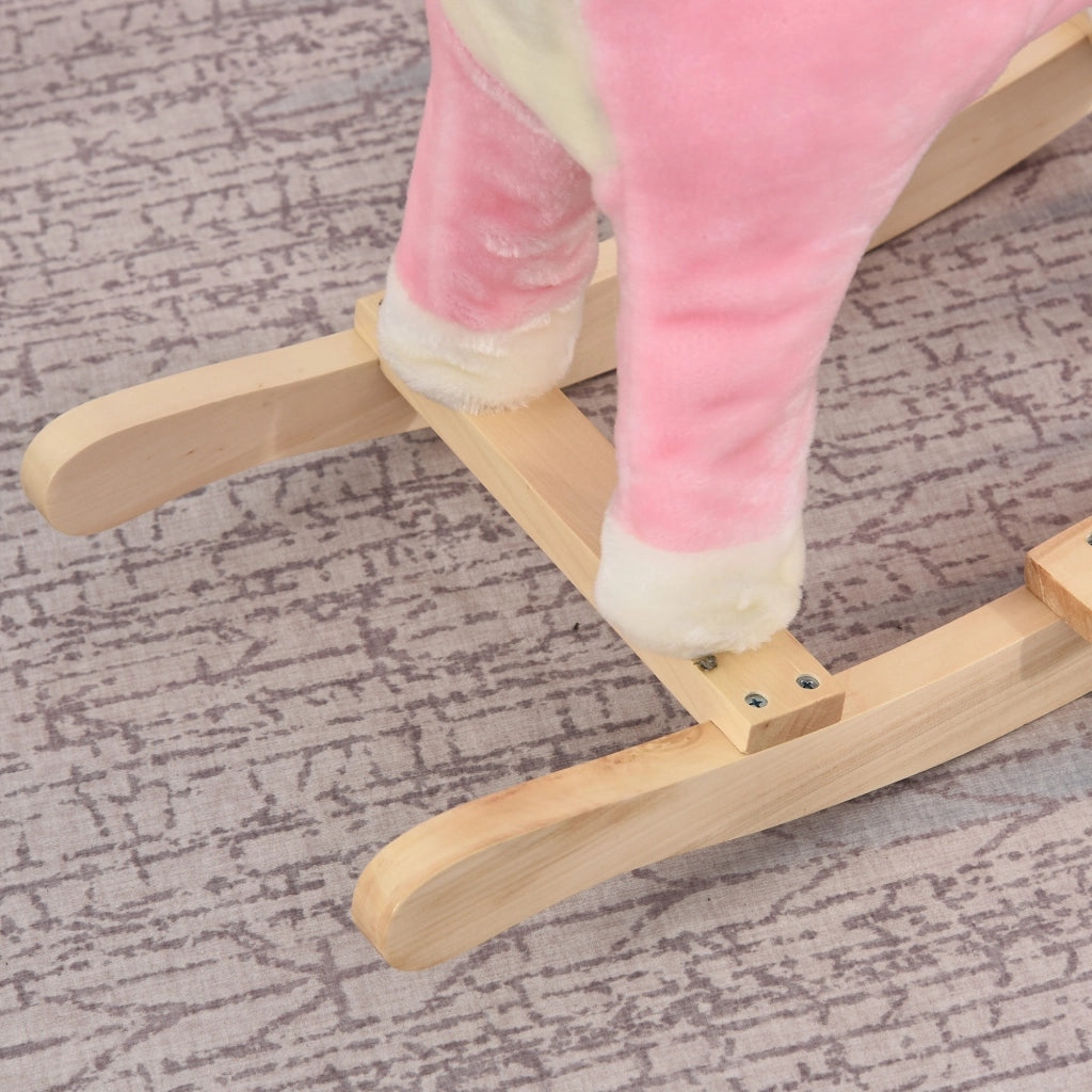 Cavallo a Dondolo Bambini con Suoni ¨C Zephmum ¨C Rosa