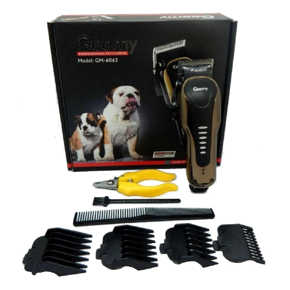Trade Shop - Tosatrice Professionale Per Cani Animali Domestici Ricaricabile Cordless Gm-6063 -