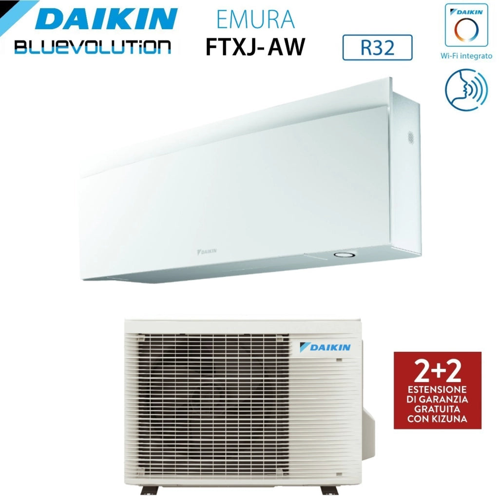 Condizionatore Daikin Emura White III 9000 Btu FTXJ25AW R-32 Wi-Fi Integrato Bianco Garanzia Italiana
