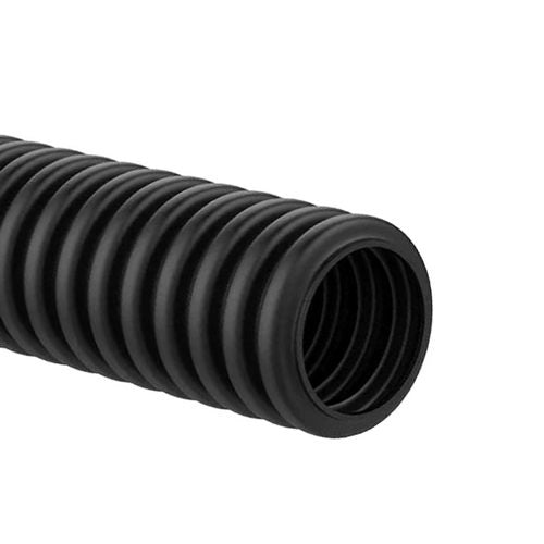 TUBO CORRUGATO NERO CON TIRAFILO- Diam. 25 x 50 mt- IKARO- metri 50
