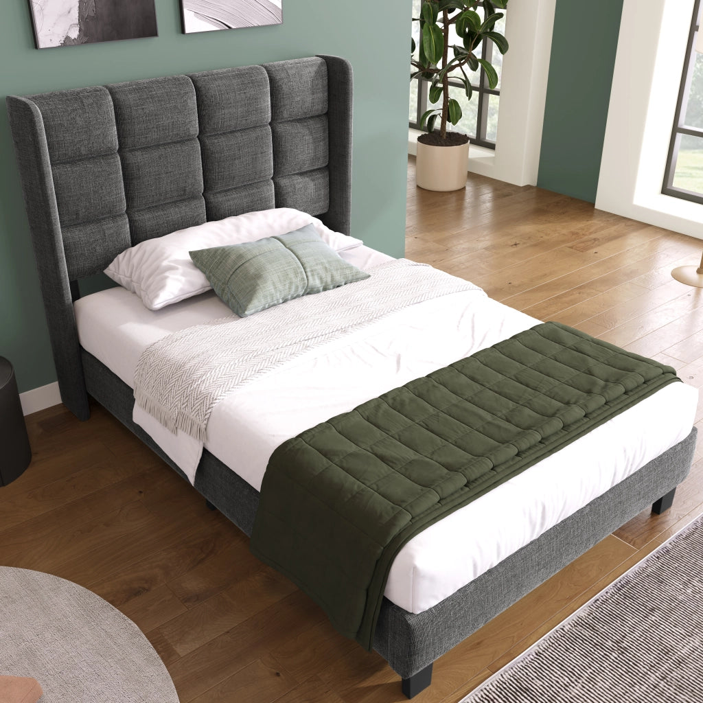 Letto con cassetti 160 ¡Á 200 cm con USB e Type-C LED testiera regolabile rivestito in Sherpa bianco con rete a doghe