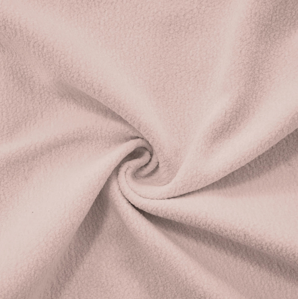 Divano modulare in ciniglia rosa con ottomane mobili; 313×145×81 cm