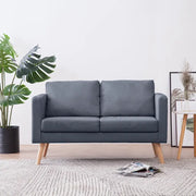 Divano a 2 Posti-Sofa 2 Posti in Tessuto Grigio Scuro 369727