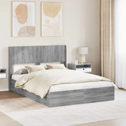 Struttura del letto con stoccaggio e testata Grigio Sonoma 3414376