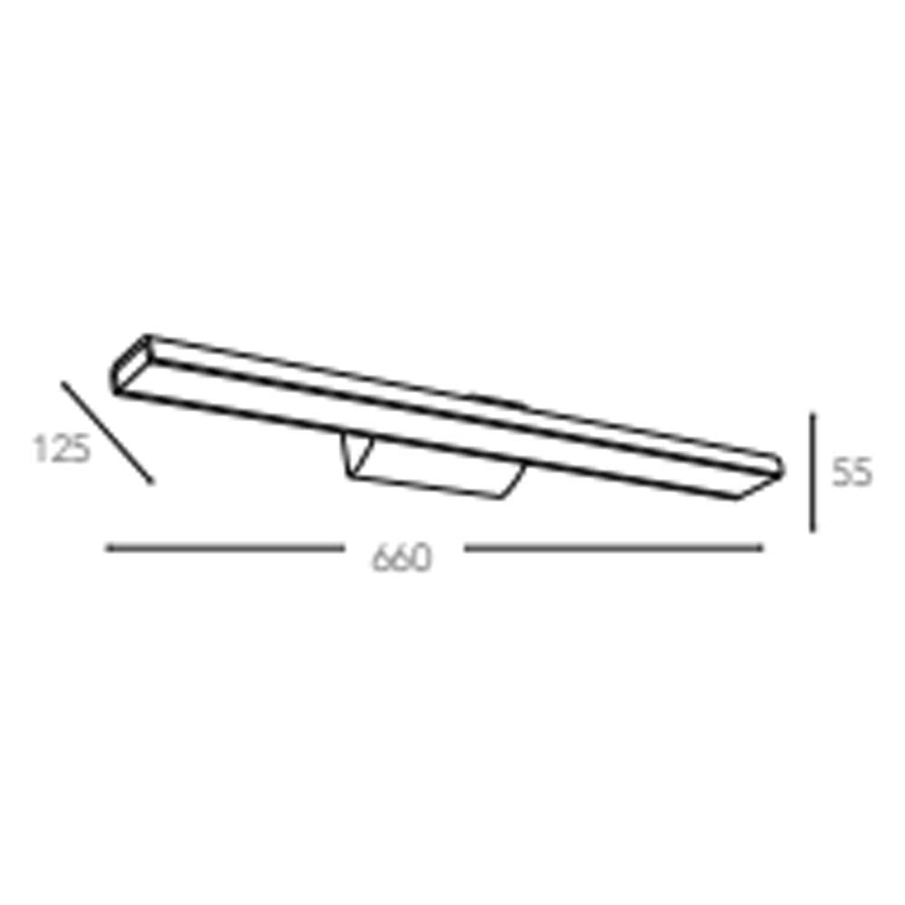 APPLIQUE DA BAGNO FAN EUROPE LIGHTING LED-W-ANTARES/8W BCO BIANCO