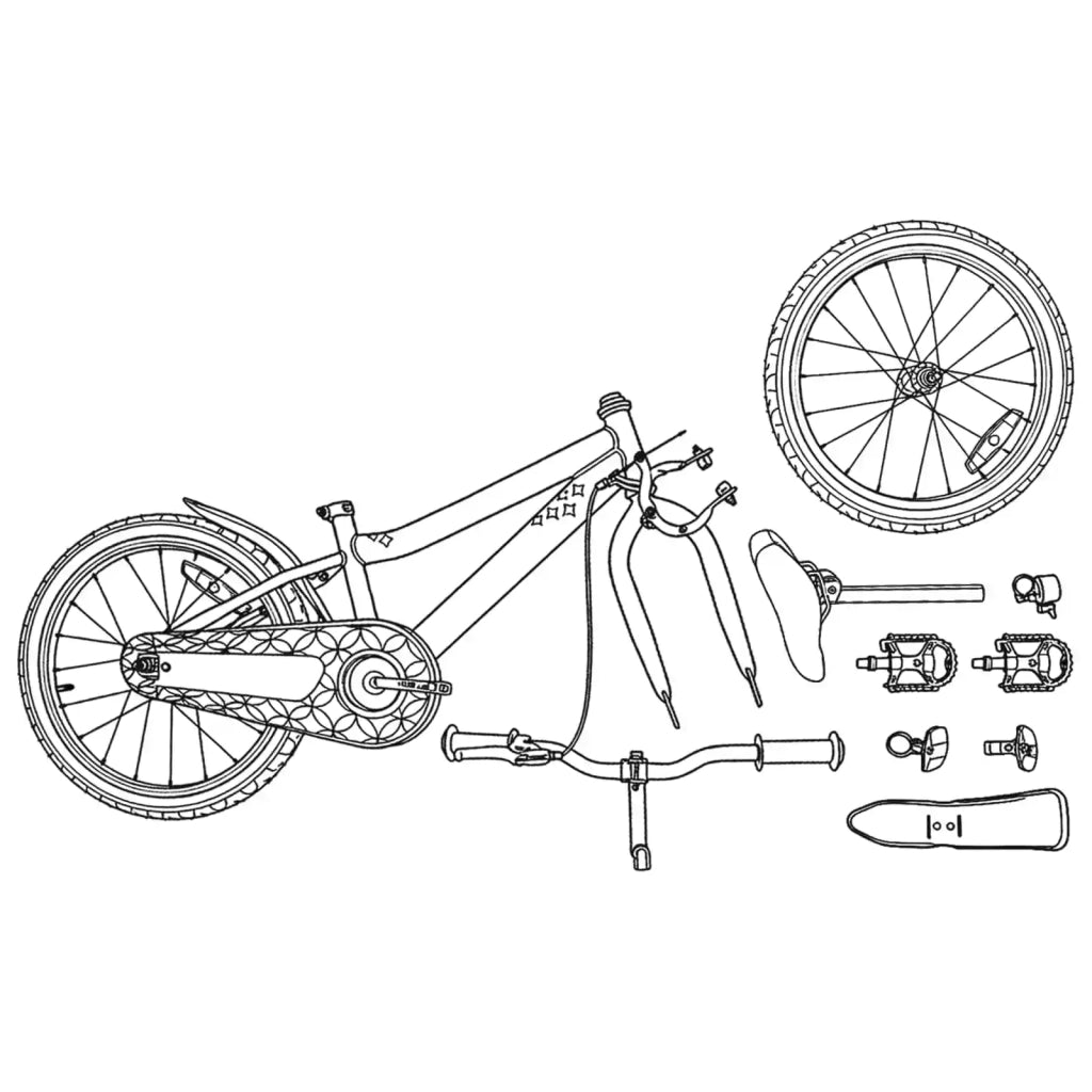 Bicicletta per Bambini | Bici per bambini 18 Pollici per bambini dai 5 ai 7 anni