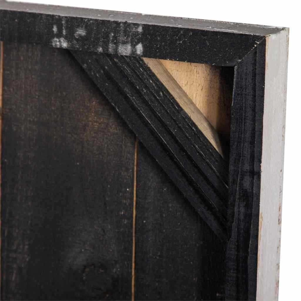 Quadro legno e metallo 100x100