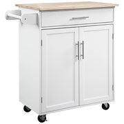 Carrello da cucina con cassetto e porta asciugamani ¨C Minimal ¨C bianco