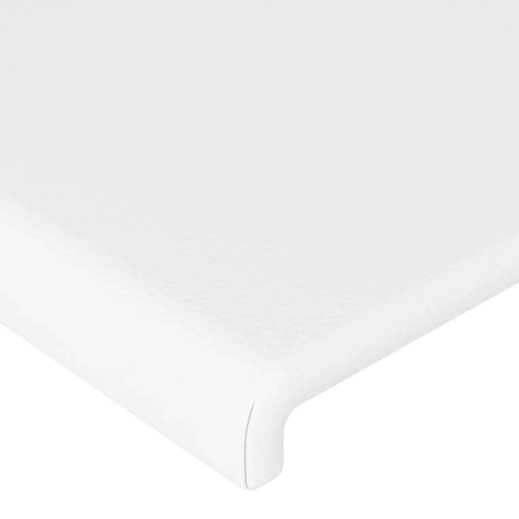 Testiera | Testata ad Orecchio Bianca 83x23x118/128 cm in Similpelle