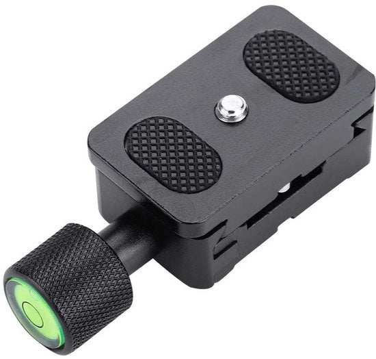 Tavola di allontanamento rapida in lega di alluminio - 1/4 pollice viti - Pads antiscorrimento - Livellatrice - Portatile - Robusta e duratura - Tavola di supporto per tripode