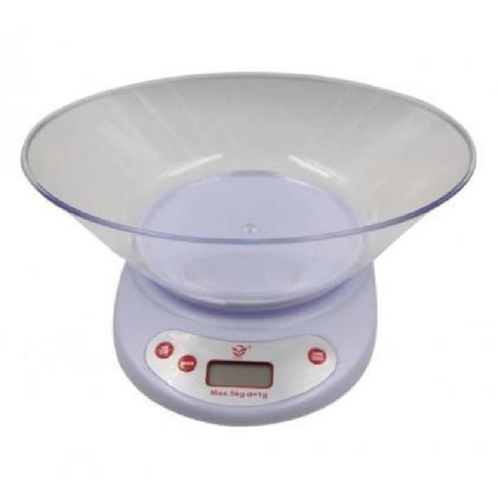 Trade Shop - Bilancia Da Cucina Alimenti Elettronica Digitale Precisione Con Ciotola 5kg -