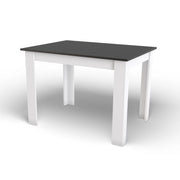 Tavolo da pranzo NP moderno bicolore nero e bianco