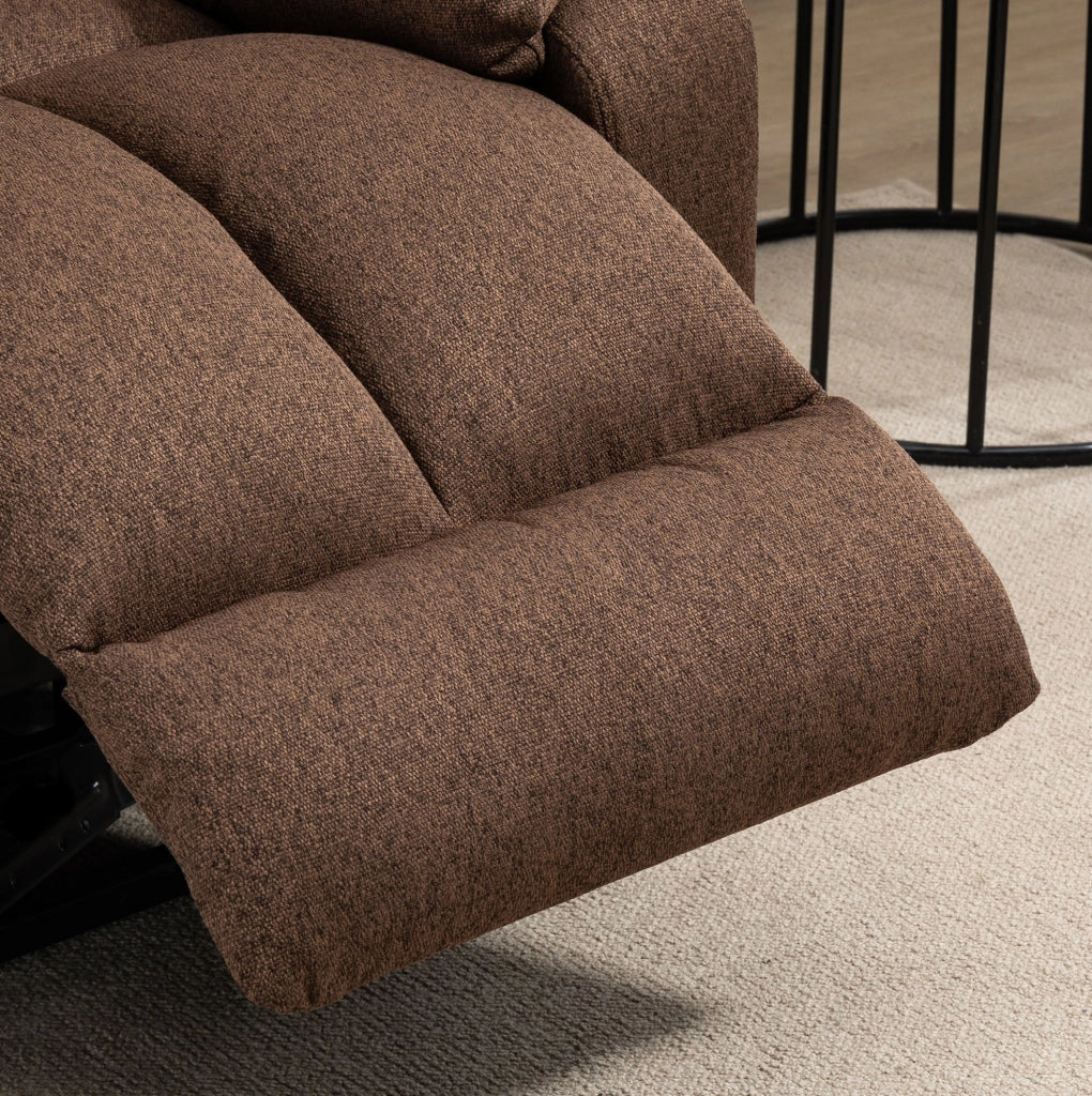 Poltrona relax elettrica alzapersone marrone