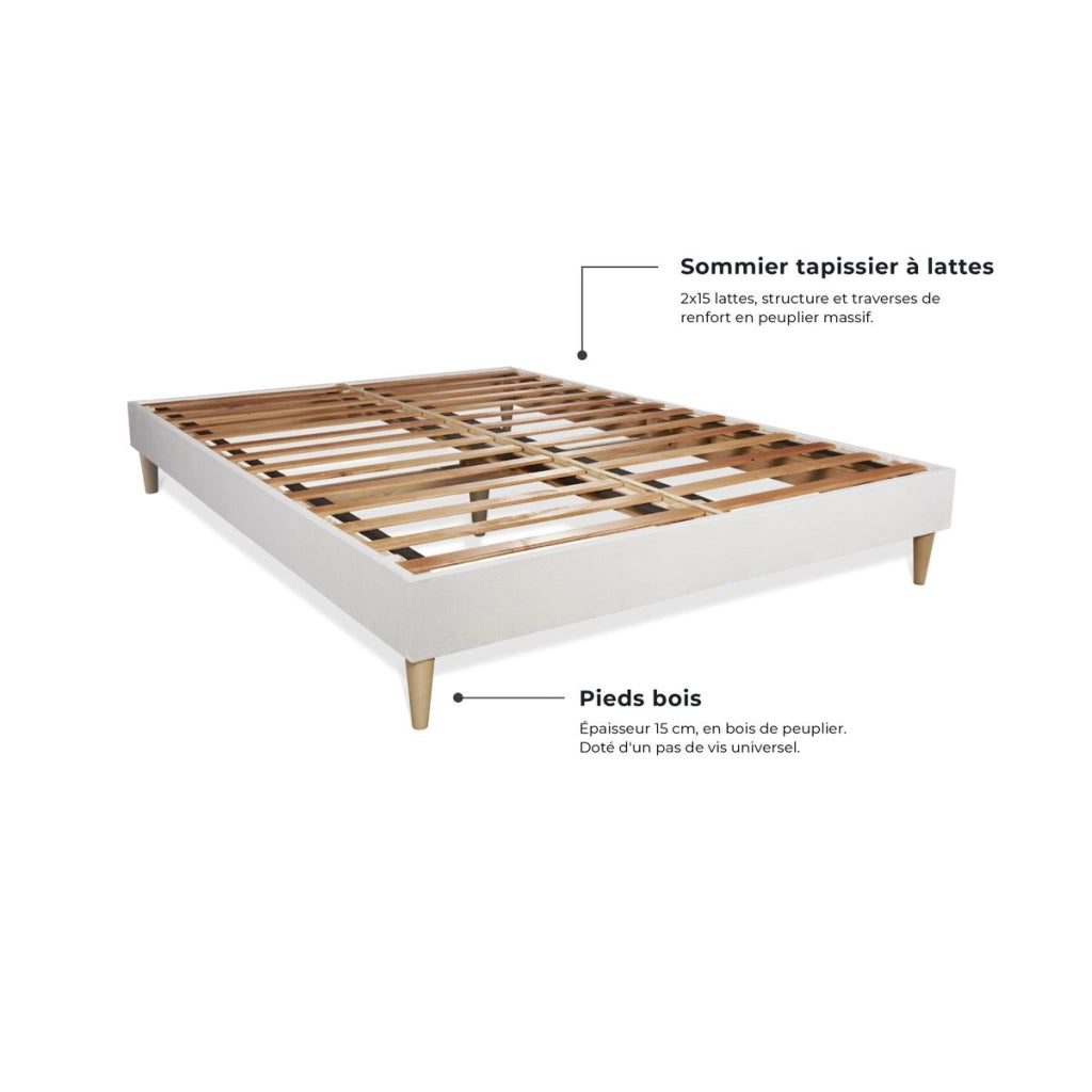 Set materasso e base 200x200 cm - Memo Zen